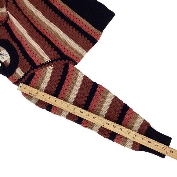 SEZANE x SEA NY Adelin Sweater NWT Size XXS Wool Cotton Crochet Knit Jumper - Picture 7 of 13